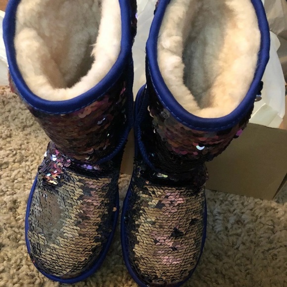 Blue Sparkly Uggs - Picture 2 of 5